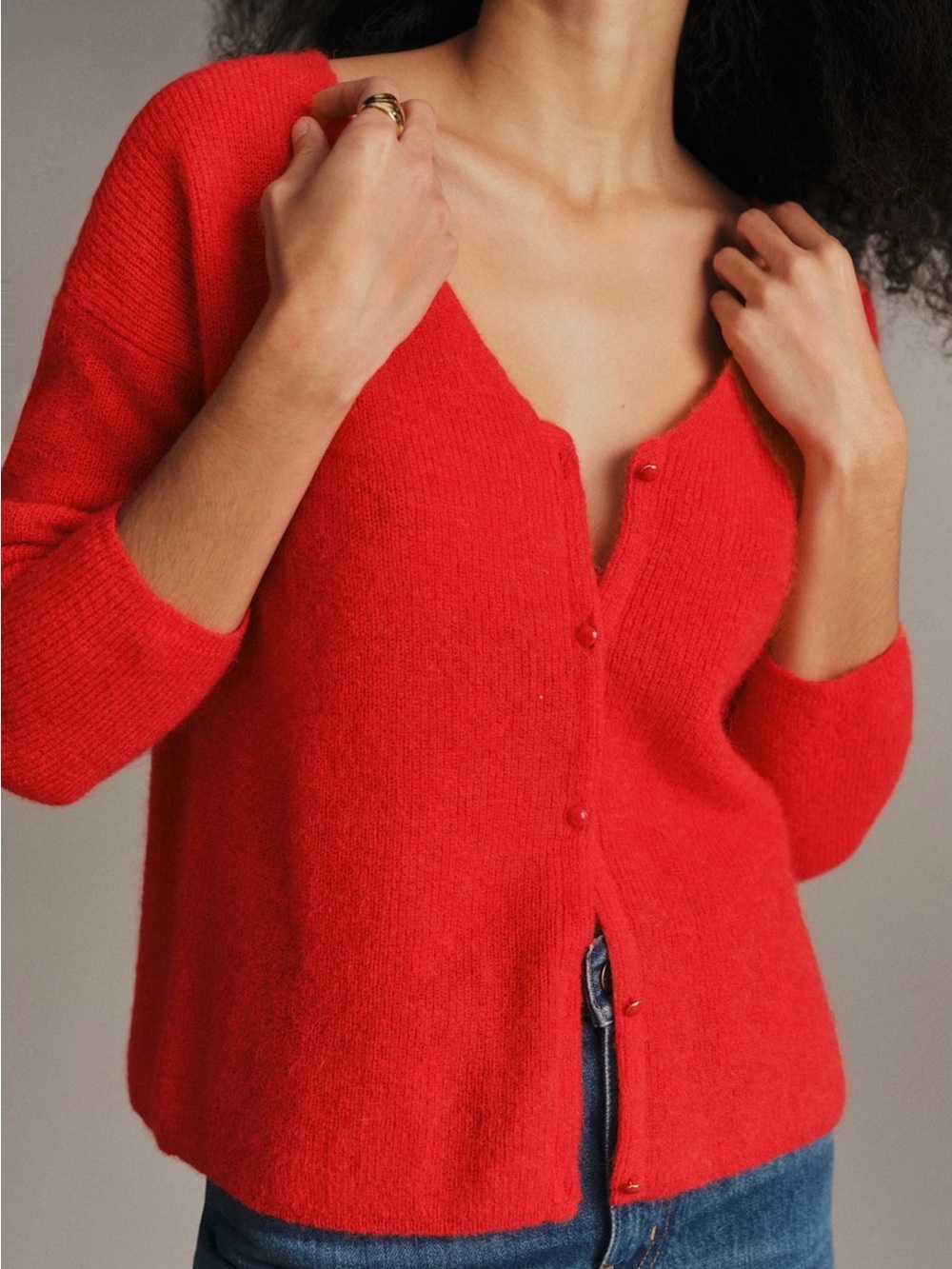 Sézane Barry Cardigan In Red size S